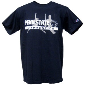 navy short sleeve t-shirt Penn State Gymnastics